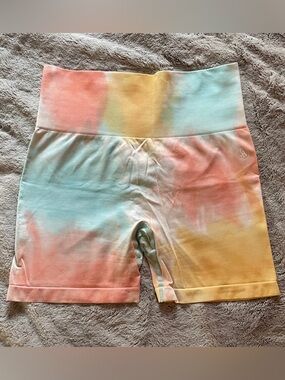 Allure Tie-Dye Pastel Gym Shorts